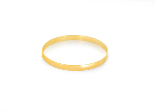 22K Gold Bangle – Eclisse Curve Collection - Chrysus Golds