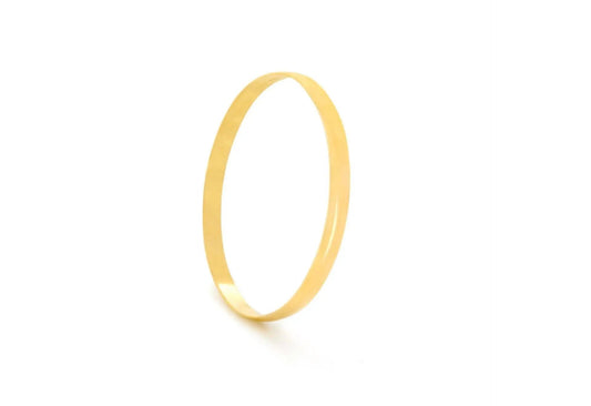 22K Gold Bangle – Eclisse Curve Collection - Chrysus Golds
